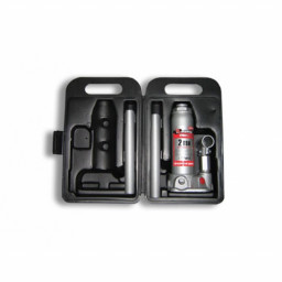 Домкрат 2 т гидравлический бутылочный (кейс) h181-345 мм MATRIX