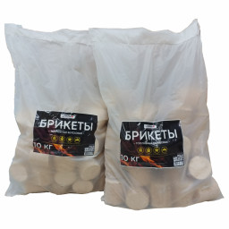 Древесные топливные брикеты 10 кг КРЕПЫЖ