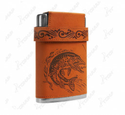 Фляжка 240мл Рыба + 3 стопки X-BZ