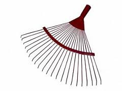 Грабли веерные 22 зуб УРОЖАЙНАЯ СОТКА проволочные