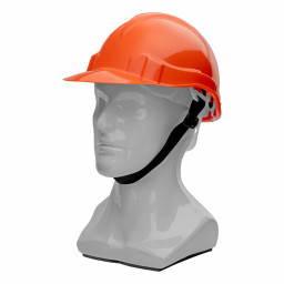 Каска защитная из ударопрочной пластмассы модель Европа К-01 оранжевая СИБРТЕХ