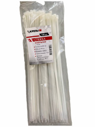 Хомут нейлоновый 4*300 мм белый КРЕПЫЖ (100шт)