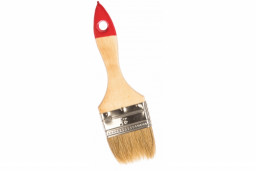 Кисть флейцевая 50 мм толщина 5 светлая щетина лаковая ручка Color Expert