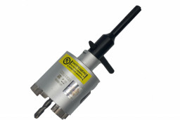 Коронка алмазная HILBERG с центрирующим сверлом 68 Laser  68×60-4×M16/SDS+