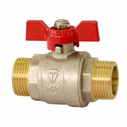 Кран шаровый НР 3/4" (бабочка) HLV