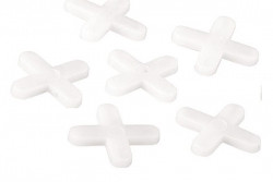 Крестики 1 мм (250 шт) для кладки плитки пластмассовые "СПАРТА"