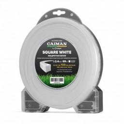 Леска профессиональная CAIMAN Square White by Unisaw квадрат 2,4 мм 69 м