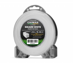 Леска профессиональная CAIMAN Square White by Unisaw квадрат 3,0 мм 15 м