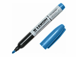 Маркер перманентный фетровый 2-3мм синий LEKON ECONOM