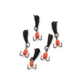 Мормышка вольф. ЯМАН Дьявол d-4 мм, вес 1,1 г, капля с глазком, цв. флуор. красный