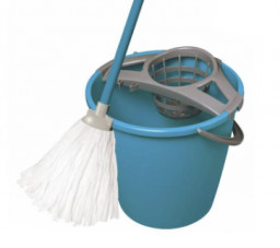 Набор для уборки Мop 10л круглое ведро отжим + черенок 110 см + насадка вискоза 72030 York