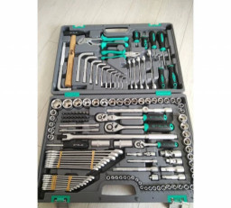 Набор инструментов 1/2, 1/4, 3/8 CrV, 142 предмета STELS Сп7