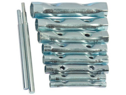 Набор ключей-трубок торцевых , 6*22 мм, 2 воротка, оцинк, 10 шт SPARTA