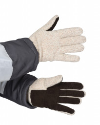 Перчатки шерстяные со спилком на ладони и пальцах Юкагиры Safeprotect (Тинсулейт)
