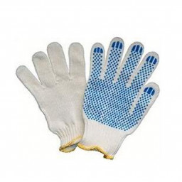 Перчатки вязанные с ПВХ 7,5 кл (эконом)