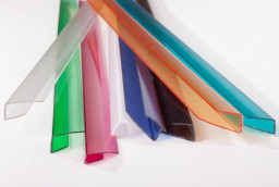 Профиль торцевой РU 8 мм L=2,1 м красный