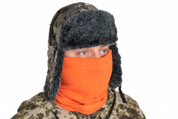 Шарф 3 в 1 флис, оранжевый Хольстер