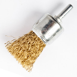 Щетка для дрели концевая 25мм REDVERG сталь/гофрир