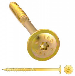 Шуруп 8*260 самонарезающий д/дерева, прессшайба