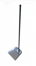 Совок для мусора оцинкованный ручка металл вертикальная 80 см