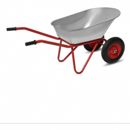 Тачка строительная двухколесная ЛАФА 120л/300кг колесо 3.25-8 полукруглое корыто