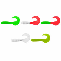 Твистер несъедоб. Helios Credo 3,35"/8,5 см White RT 20шт.