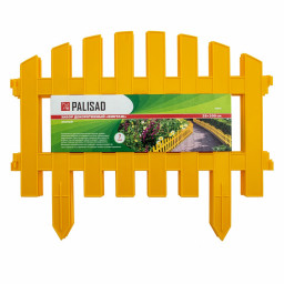 Забор декоративный Винтаж 28х300 см желтый PALISAD