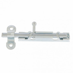 Задвижка дверная с фиксацией ЗТ Ц.Д. цинк без площадки Металлист